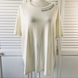 7 FOR ALL MANKIND Cream Shirt Size Large